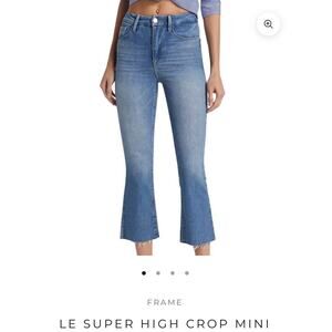 FRAME Le Crop Mini Boot High Waist Jeans Size 26